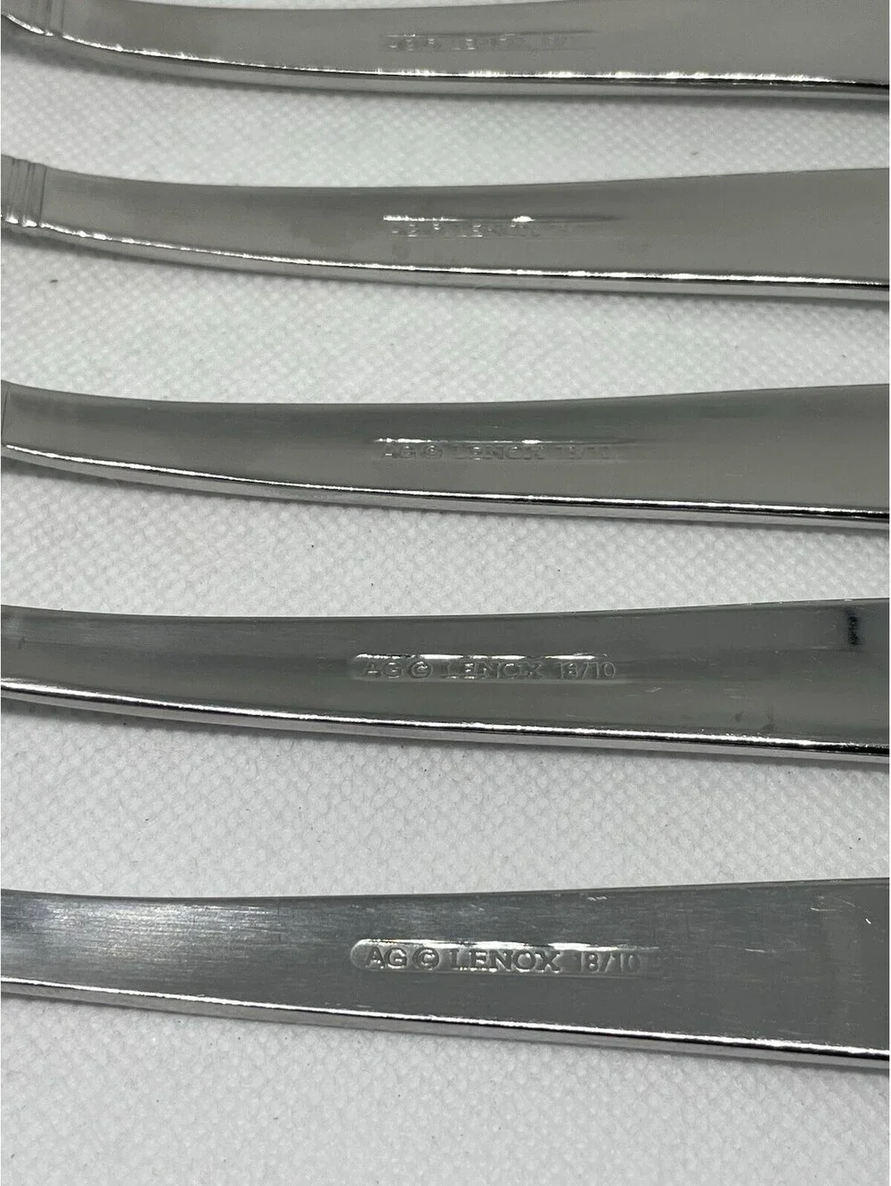 (6) Lenox ACCOUTREMENTS Stainless 18/10 Dinner Fork Lot ~ 8 1/8”